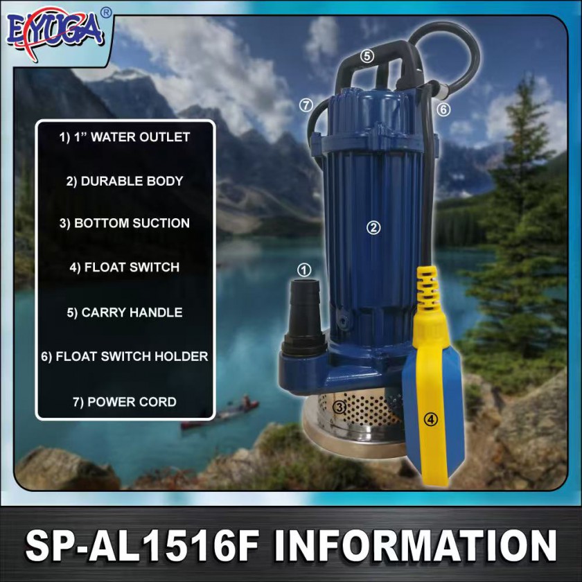 EYUGA SUBMERSIBLE PUMP 370w 1" (CLEAN WATER TYPE)图5
