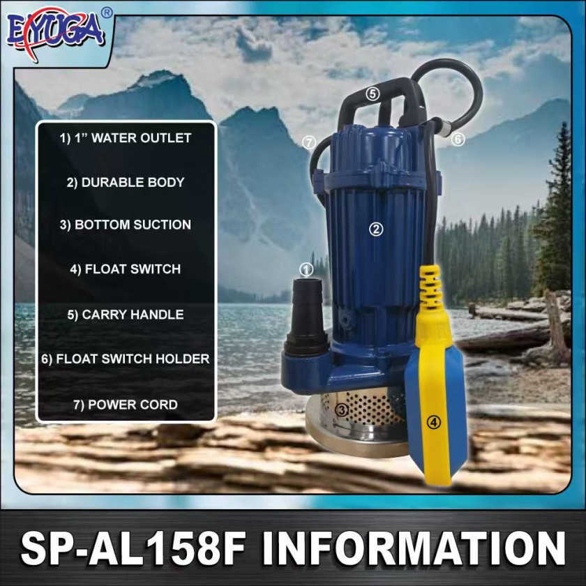 EYUGA SUBMERSIBLE PUMP 170w 1" (CLEAN WATER TYPE)图4