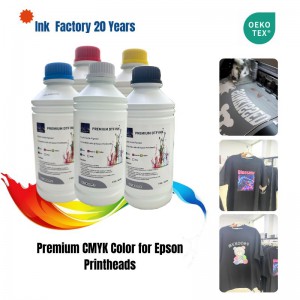 Premium CMYK color DTF for Epson Printheads