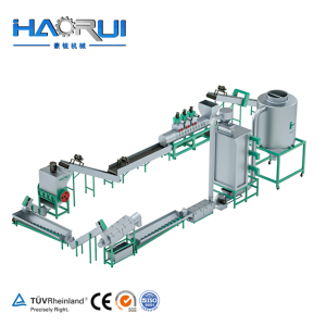 500-5000kg/h Sheet Grade PET Bottle flakes Recycling Machine in Plant