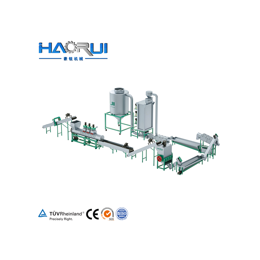 500-5000kg/h Sheet Grade PET Bottle flakes Recycling Machine in Plantͼ3