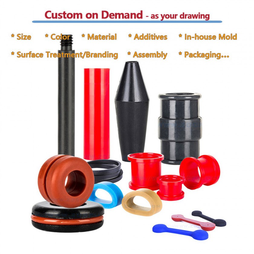 Injection Molding Factory Rubber Gasket Washer, Rubber Grommet, Rubber Bushing Sleeve图4