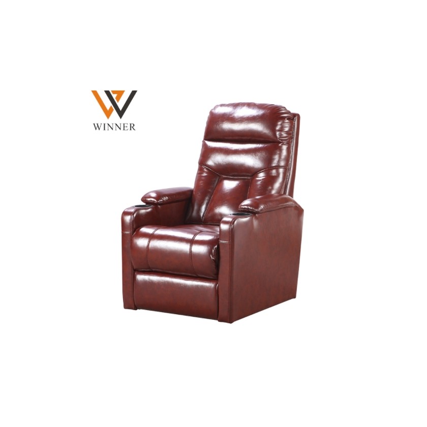 Leather copy seat cinema chair vip Cheers seats Optional color home movie theater chairs图1